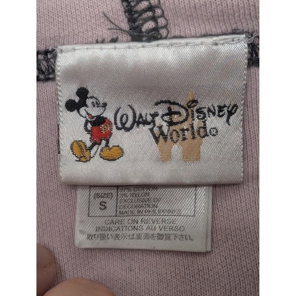 Walt Disney World Minnie Mouse Hoodie Gray Pink Classic Mouse Kids Small S - Picture 8 of 12